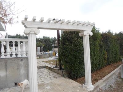 Ιονικοί  κίονες  με πέργολα